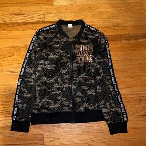 Zumba Fitness Black and Rose Gold Patterned Jacket